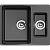 Мойка кухонная Ewigstein Gerd 60K 60 см антрацит