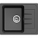 Мойка кухонная Ewigstein Elegant 45F 58 см черный