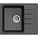 Мойка кухонная Ewigstein Elegant 45F 58 см антрацит