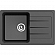 Мойка кухонная Ewigstein Elegant 50F 76 см черный