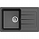 Мойка кухонная Ewigstein Elegant 50F 76 см антрацит