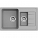 Мойка кухонная Ewigstein Elegant 60KF 78 см серый металлик