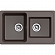 Мойка кухонная Ewigstein Elegant 80D 78 см шоколад