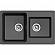 Мойка кухонная Ewigstein Elegant 80D 78 см антрацит