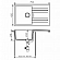 Мойка кухонная Tolero Loft TL-750 75 см серый металлик