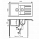 Мойка кухонная Tolero Loft TL-860 86 см серая