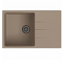 Мойка кухонная Ewigstein Gerd 60F 78 см темно-бежевый