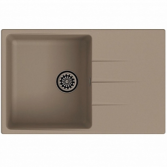 Мойка кухонная Ewigstein Gerd 60F 78 см темно-бежевый