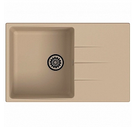 Мойка кухонная Ewigstein Gerd 60F 78 см крем