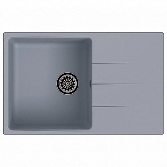 Мойка кухонная Ewigstein Gerd 60F 78 см серый металлик