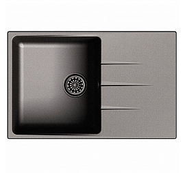 Мойка кухонная Ewigstein Gerd 60F 78 см черный