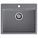 Мойка кухонная GranFest Urban 658 58 см темно-серая