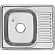 Мойка кухонная Melana MLN-5848 L 58 см 0.6 мм врезная
