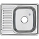 Мойка кухонная Melana MLN-5848 R 58 см 0.6 мм врезная