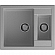 Мойка кухонная GranFest Quadro 610K 61 см серый