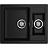 Мойка кухонная GranFest Quadro 610K 61 см чёрный