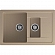 Мойка кухонная GranFest Quadro 775KL 77 см песочный