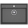 Мойка кухонная GranFest Level 660 66 см графит