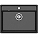 Мойка кухонная GranFest Level 660 66 см чёрный