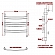 Полотенцесушитель электрический Ника Arc ЛД (г2) L 60х60 см 7 перекладин