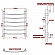 Полотенцесушитель электрический Ника Arc ЛД L 80x60 см 6 перекладин