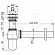 Сифон для умывальника AlcaPlast A437