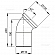 Колено для унитаза 45° AlcaPlast A90-45