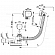 Слив-перелив AlcaPlast A564KM3 с напуском воды