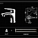 Смеситель для умывальника Ledeme H48 L1048