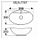 Умывальник Melana MLN-7167 59 см