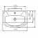 Умывальник Rosa Элеганс 55 см