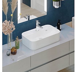 Умывальник Sanita Luxe Infinity Shelf WB.CT/Infinity/60-C.Shelf/WHT.G/S1 60 см