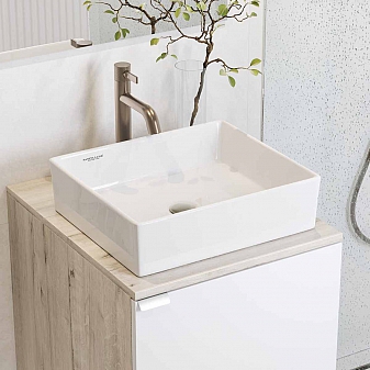 Умывальник Sanita Luxe Novel Slim 40 WB.CT/Novel/40-N.Slim/WHT.G/S1 40 см