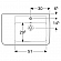 Умывальник Geberit Renova Plan 122175000 75 см