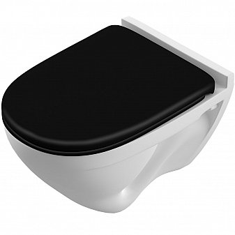 Унитаз подвесной Sanita Luxe Attica Color Black ATCSLWH0110