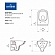 Унитаз подвесной Cersanit Colour Clean On S-MZ-COLOUR-COn-DL-w