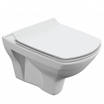 Унитаз подвесной Cersanit Carina XL Clean On DPL EO slim S-MZ-CARINA-XL-COn-S-DL-w