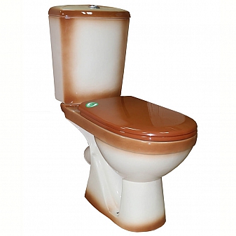 Унитаз-компакт Rosa Комфорт коричневый