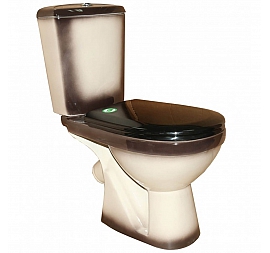 Унитаз-компакт Rosa Комфорт чёрный