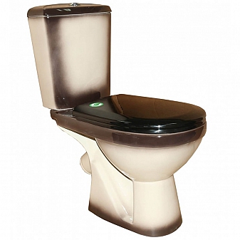 Унитаз-компакт Rosa Комфорт чёрный