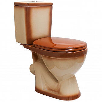 Унитаз-компакт Rosa Лира коричневый