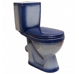 Унитаз-компакт Rosa Лира синий