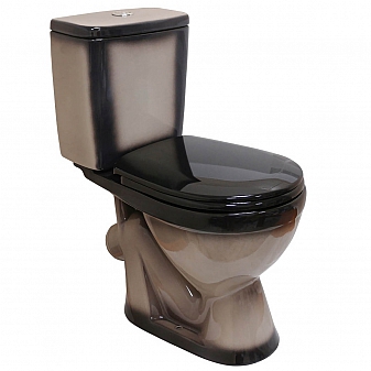 Унитаз-компакт Rosa Лира чёрный