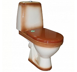 Унитаз-компакт Rosa Премьер коричневый