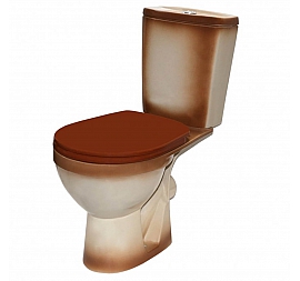 Унитаз-компакт Rosa Рио коричневый