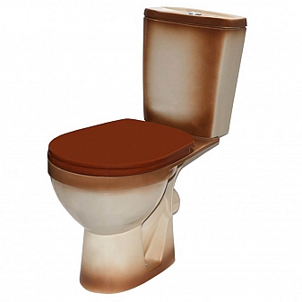 Унитаз-компакт Rosa Рио коричневый