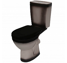 Унитаз-компакт Rosa Рио чёрный