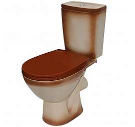 Унитаз-компакт Rosa Соло коричневый