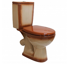 Унитаз-компакт Rosa Уют коричневый