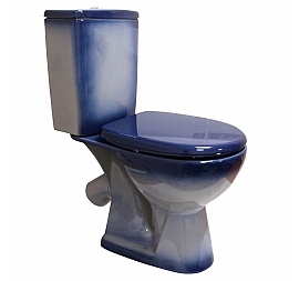 Унитаз-компакт Rosa Уют синий